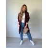 Cardigan cool bordó