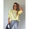 Basic mikina prodloužená žlutá