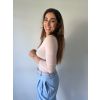 Triko s kašmírem nude pudrová