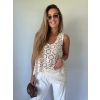 Boho halenka creme