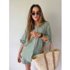 komplet mušelín short khaki