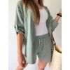 komplet mušelín short khaki