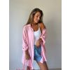 Košile mušelín OVERSIZE baby pink