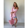 Košile mušelín OVERSIZE baby pink