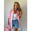 Košile mušelín OVERSIZE baby pink