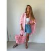 Košile mušelín OVERSIZE baby pink