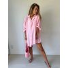 Košile mušelín OVERSIZE baby pink