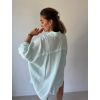 Košile mušelín OVERSIZE baby mint