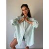 Košile mušelín OVERSIZE baby mint