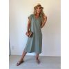 Šaty Basic khaki