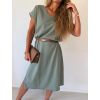 Šaty Basic khaki