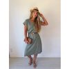 Šaty Basic khaki