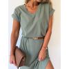 Šaty Basic khaki