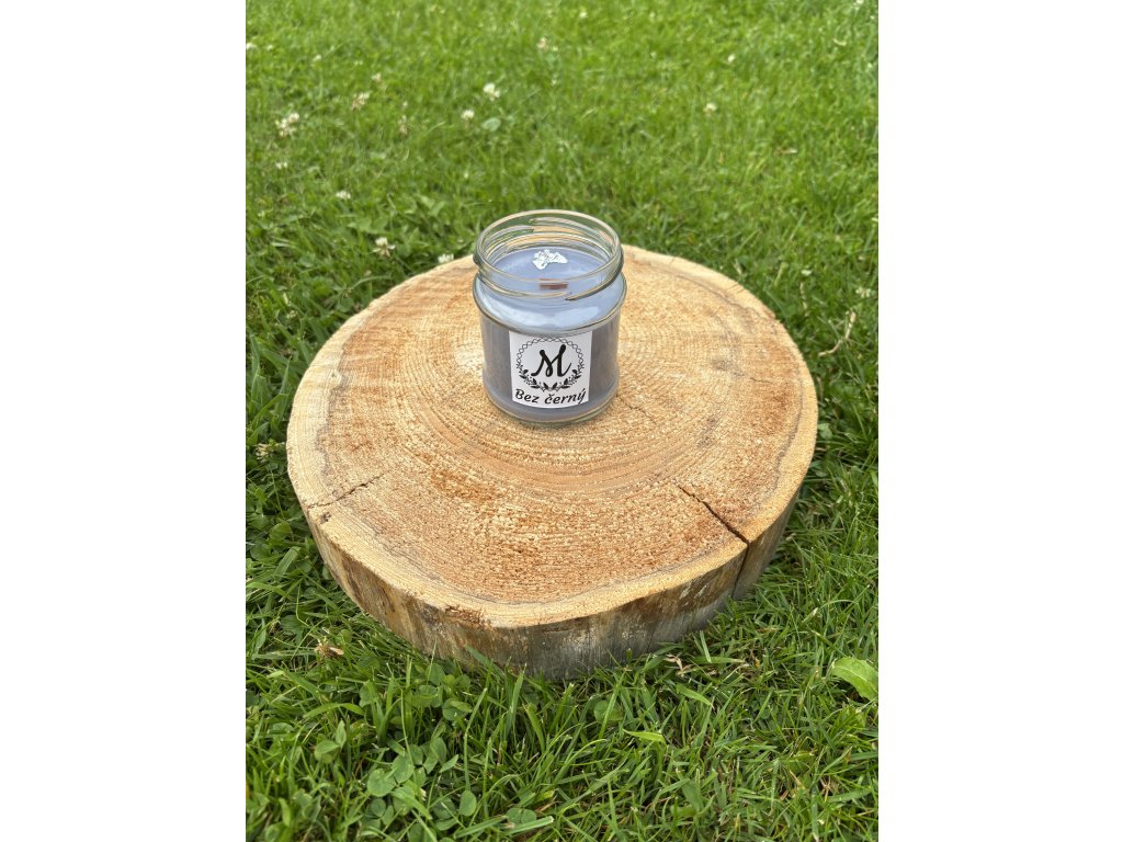 Sójová svíčka Bez černý