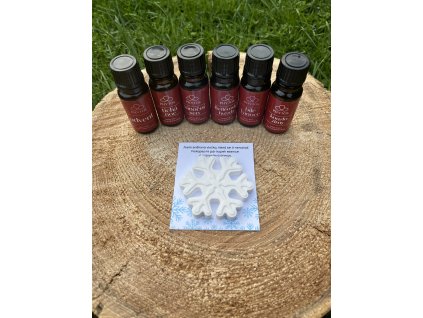 Vánoční vločka aroma kámen + vánoční esence