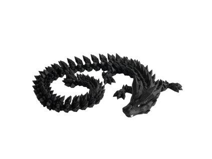 Krystalový dračí dospělák - Třpytivá černá