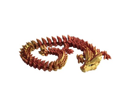 Krystalový dračí dospělák - Červeno-žlutá