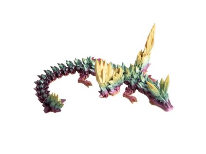 Okřídlený krystalový dračí dospělák - Duhová