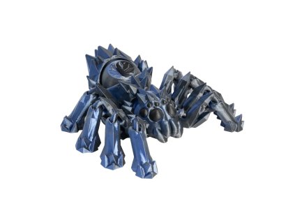 Fidget pavouk - Černo-modro-stříbrná