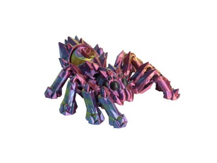 Fidget pavouk - Modro-žluto-fuschiová