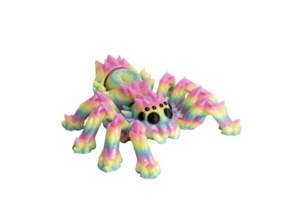 Fidget pavouk - Svítící duhová