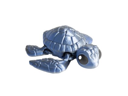Malá želva - Černo-modro-stříbrná