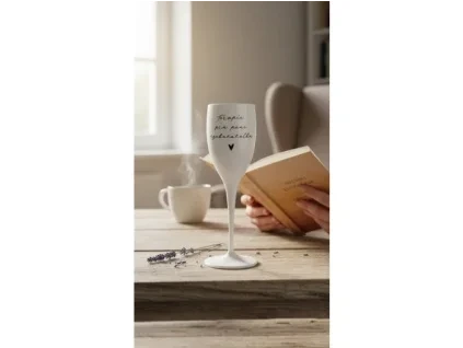 Plastová sklenice na sekt - Terapie pro paní vychovatelku