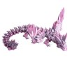 Okřídlený krystalový dračí dospělák - Růžovo-fialová