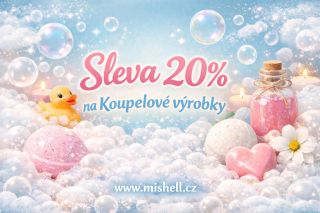 🛁 Sleva 20 % na koupelové výrobky 🫧 Voňavá péče, která promění obyčejnou koupel v relaxační rituál ✨ Dopřejte si chvíli...