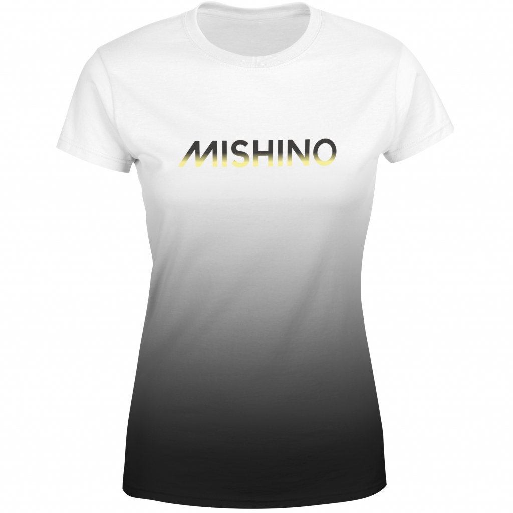 913024 dámské funkční tričko Mishino OMBRÉ BLACK YELOW
