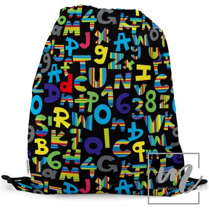 450122 vak na záda písmenka boys na černé 754002