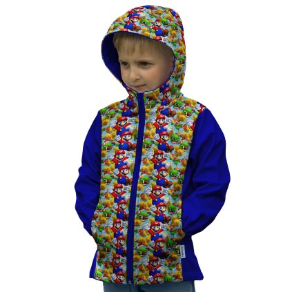 922034 softshellová dětská bunda Mishino vzor Mario 710098 kluk starší