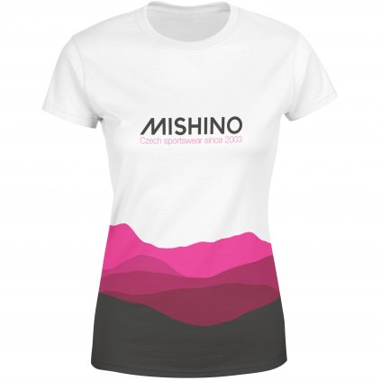 913005 1 dámské funkční tričko Mishino mountain růžovo černé PD2