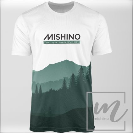 904006 6 pánské funkční tričko Mishino Mountain II vysoký zelený PD