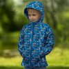 922014 softshellová dětská bunda Mishino stavební stroje na modré 771033 starší pozadí