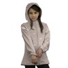 915007 dětská bunda MISHINO korunky na béžové 771005 holčička mockup bila