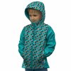 922029 softshellová dětská bunda Mishino geometry na zelené 703023 starší