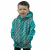 922029 softshellová dětská bunda Mishino geometry na zelené 703023 mladší