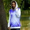 902022 dámská mikina ELIS bez kapsy vzor modrofialová mozaika NEW mockup pozadí PŘEDNÍ