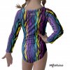 918003 dres gymnastický ZEBRA DUHA ZADNÍ mockup