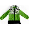 softshellová dětská bunda Mishino cik cak zelený old