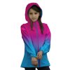 915095 softshellová dětská bunda Mishino ombré růžovo tyrkysová slečna