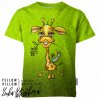 775212 2 tričko žirafa zelena mishino