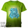 775210 3 dětské tričko slon zelená mishino
