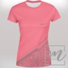 913037 dámské funkční tričko Mishino kostičky šedé na růžové PŘEDNÍ mockup