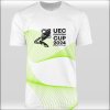 950076 funkční tričko UEC CUP 2024 Benátky bílé a neon žluté linky
