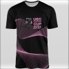 950083 funkční tričko UEC CUP 2024 Benátky černé a růžové linky