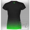 913010 5 dámské funkční tričko Mishino šestiúhelníky přechod zeleno černý velké lo