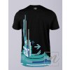 904001 2 pánské funkční tričko Mishino futuristické modro černé ZD