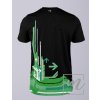 904001 7 pánské funkční tričko Mishino futuristické zeleno černé ZD